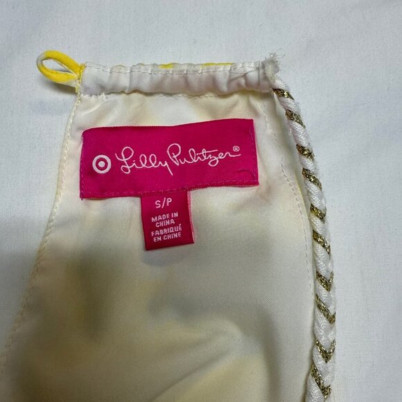 Lilly Pulitzer for Target Pineapple Chain Halter Top Yellow White – Women’s Smal - Picture 5 of 9